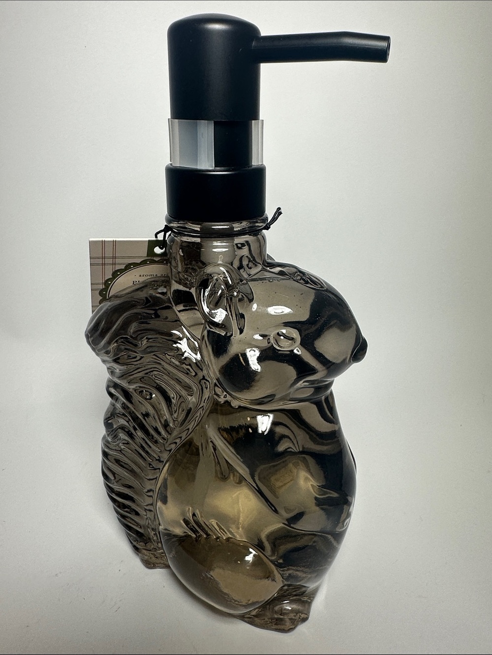 Aroma Aria Squirrel Glass Soap Dispenser Hand  Wash